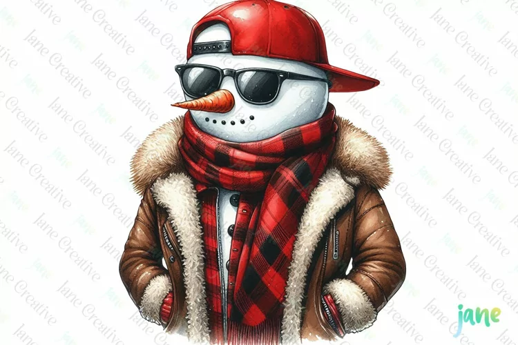 Funny Watercolor Christmas Sublimation