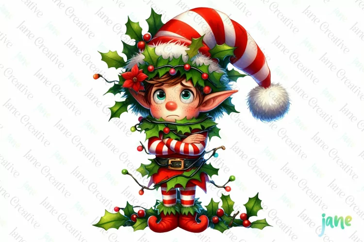 Funny Watercolor Christmas Sublimation