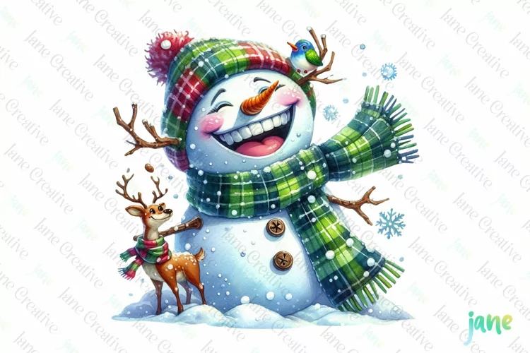 Funny Watercolor Christmas Sublimation