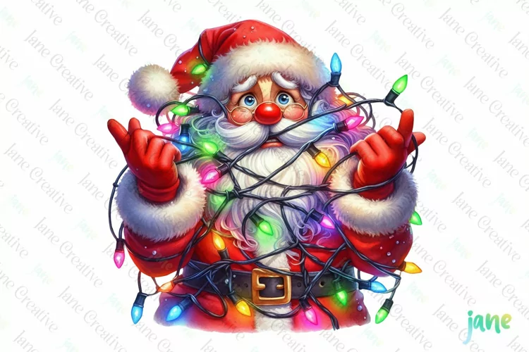 Funny Watercolor Christmas Sublimation