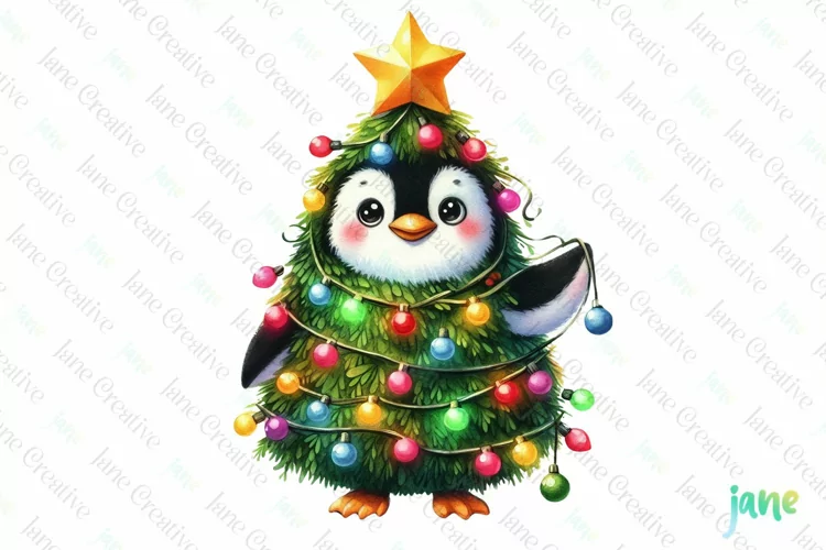 Funny Watercolor Christmas Sublimation
