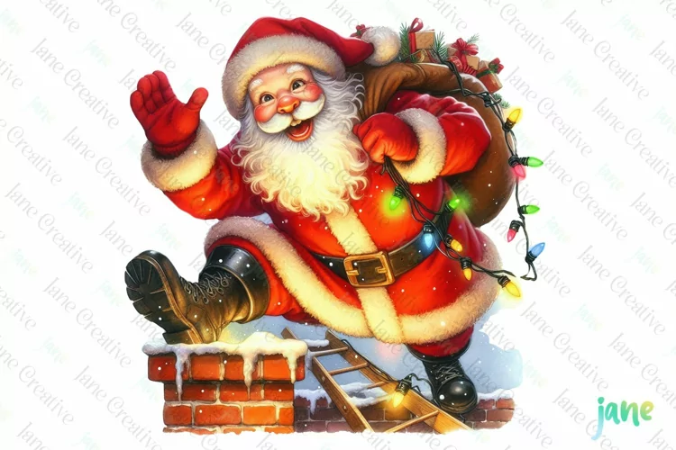 Funny Watercolor Christmas Sublimation