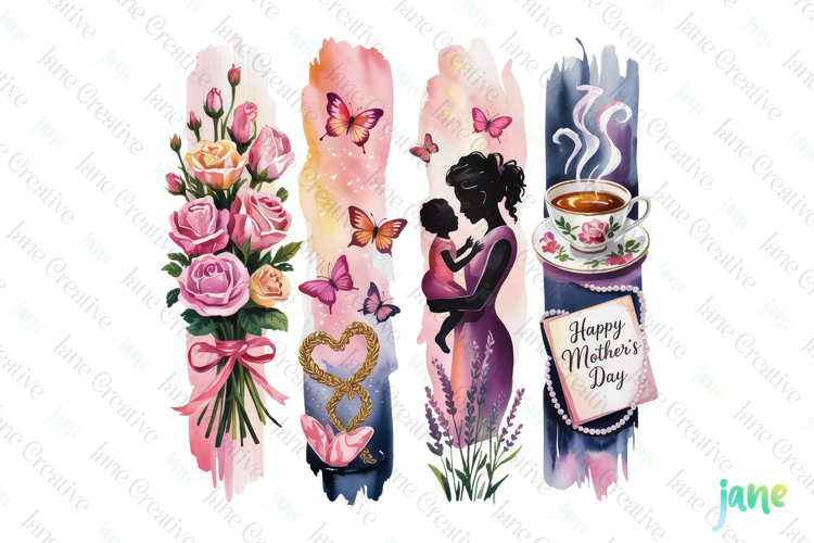 Happy Morther’s Day Brushstroke Clipart