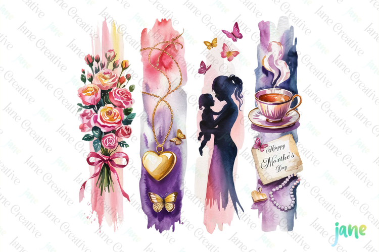 Happy Morther’s Day Brushstroke Clipart