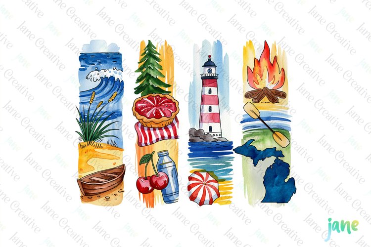Michigan State Brushstroke USA PNG
