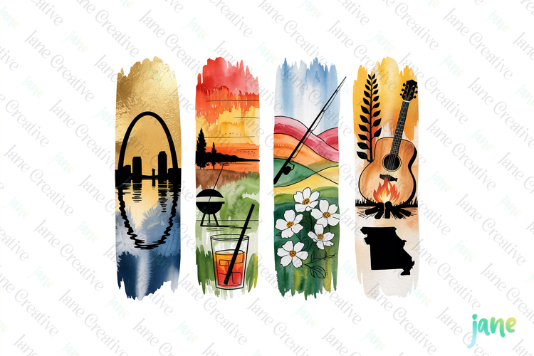 Missouri State Brushstroke USA PNG