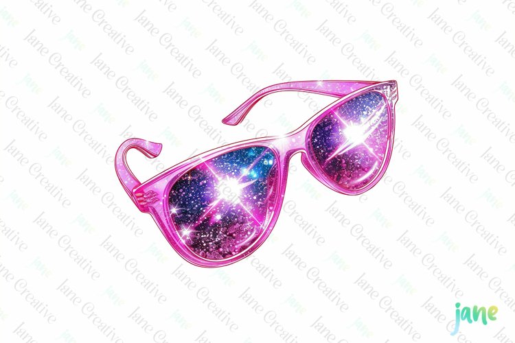 Neon Retro Pink Elements Sublimation example image 1