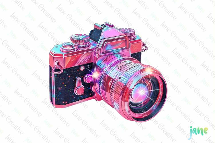 Neon Retro Pink Elements Sublimation