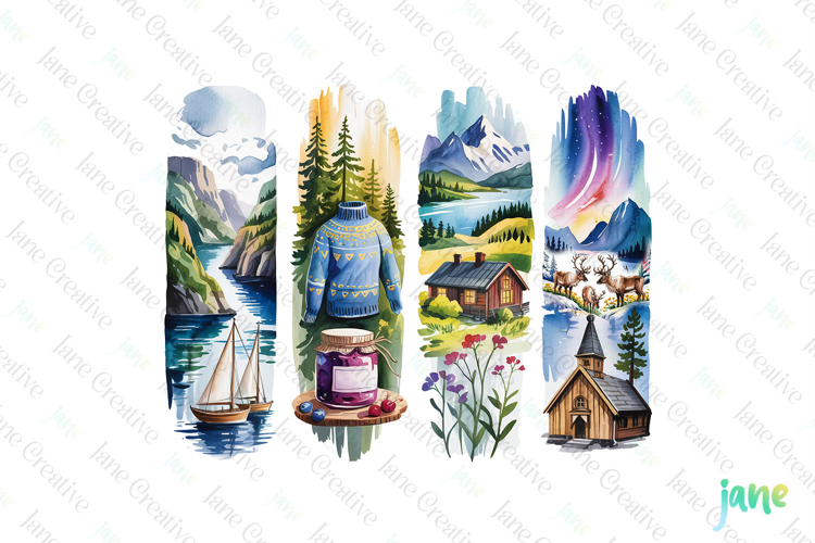 Norway Brushstroke PNG