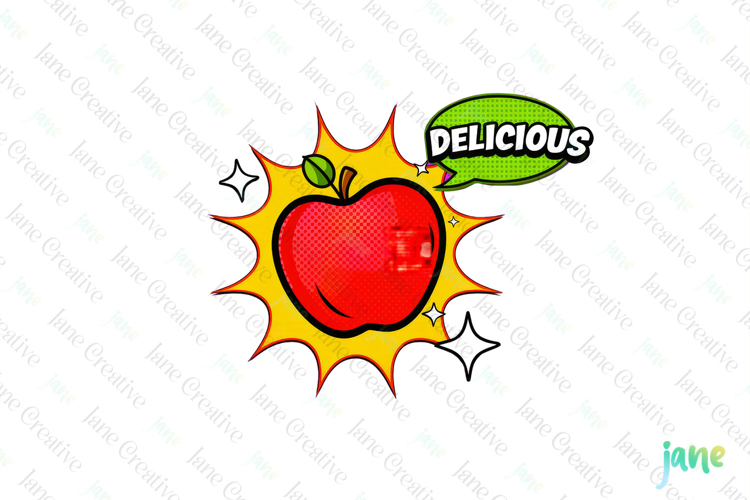Pop-art Teacher Sublimation Clipart example image 1