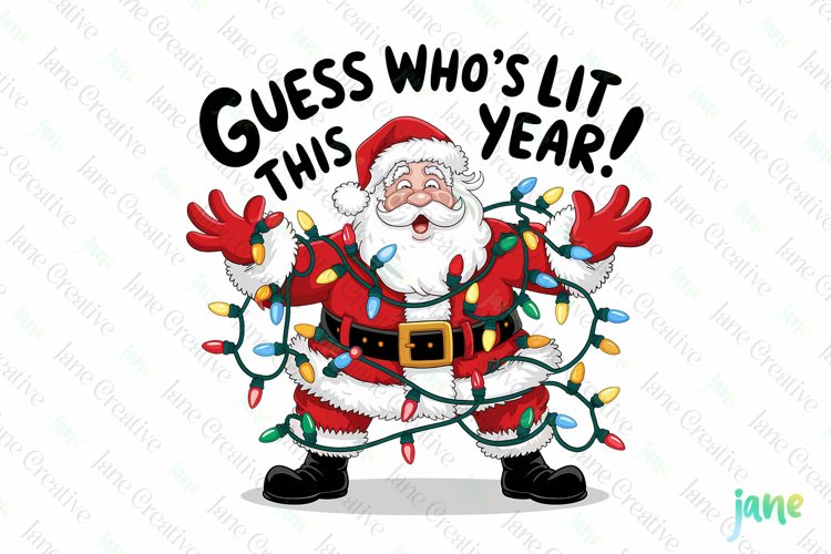 Cute Santa Clipart Image 18