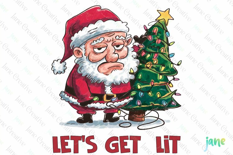 Cute Santa Clipart Image 20