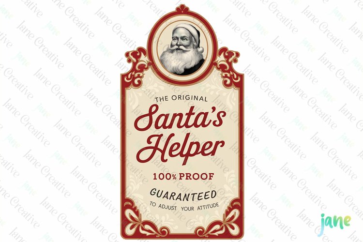 The Original Santa's Helper Label Sublimation example image 1