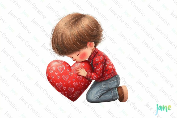 Valentine Boys Sublimation Clipart