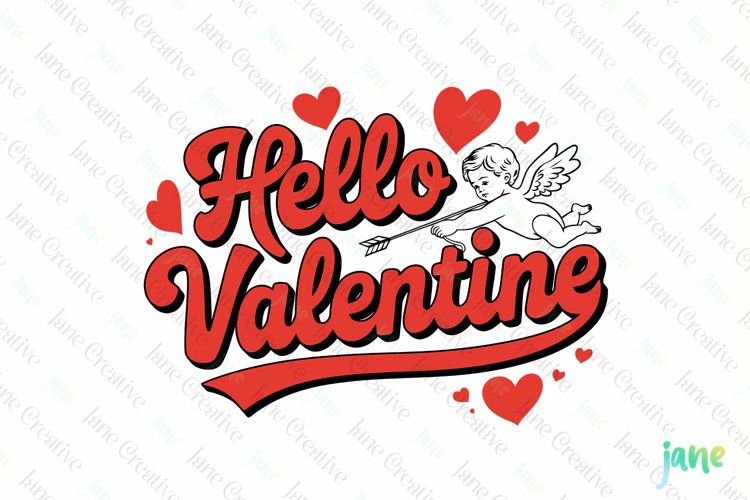 Hello Valentine Svg Image 6