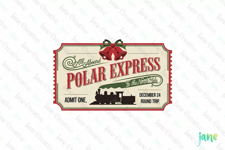Vintage Christmas Label Sublimation