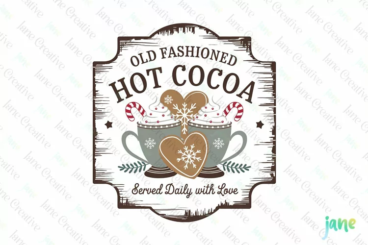 Vintage Christmas Label Sublimation