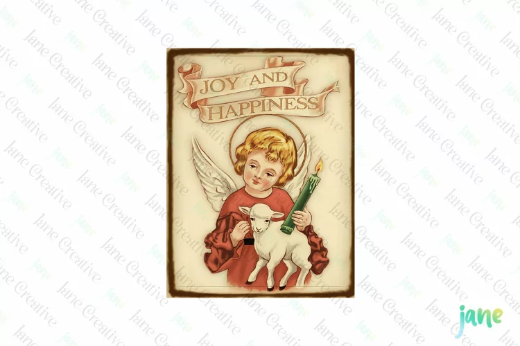 Vintage Kids At Christmas Clipart