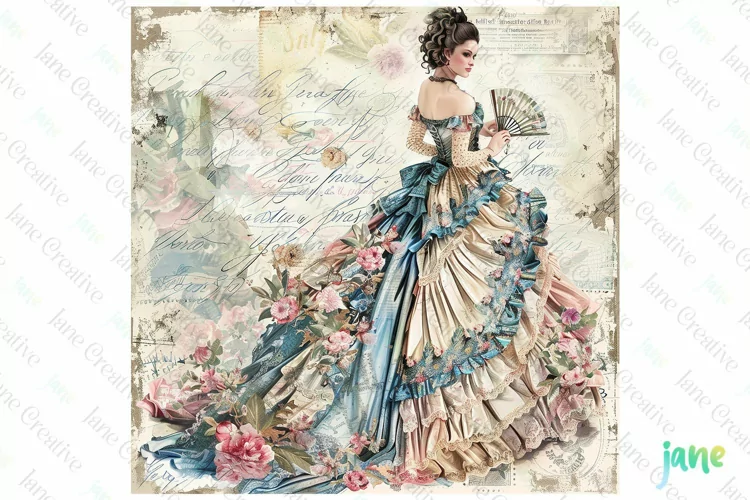 Vintage Rustic Shabby Chic Sublimation Clipart