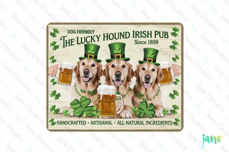 Dog Friendly Vintage St Patricks Day Farmhouse