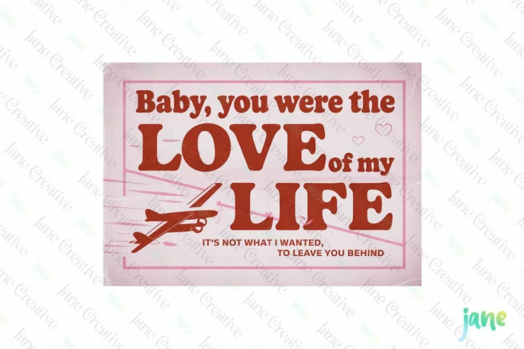Vintage Valentine Label Sublimation
