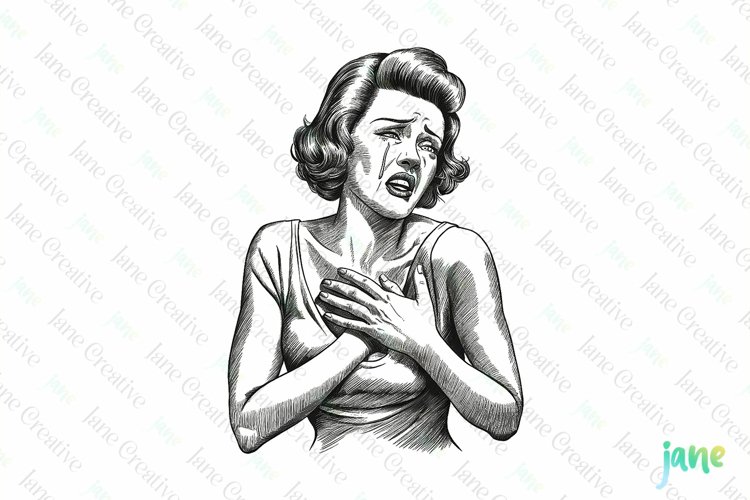 Vintage Woman Illustration Image 2