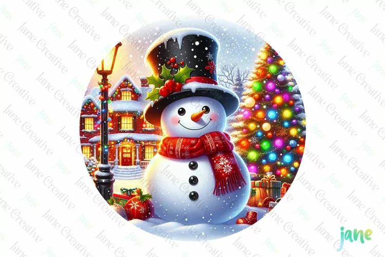 Watercolor Christmas Scenes Sublimation