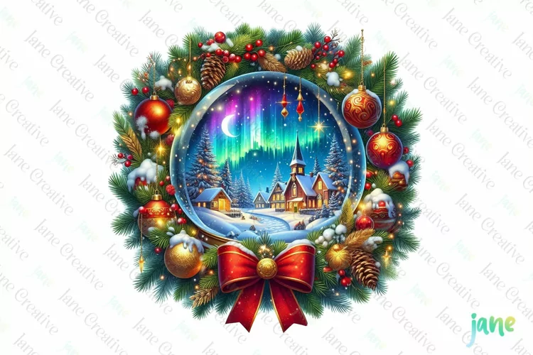 Watercolor Christmas Scenes Sublimation
