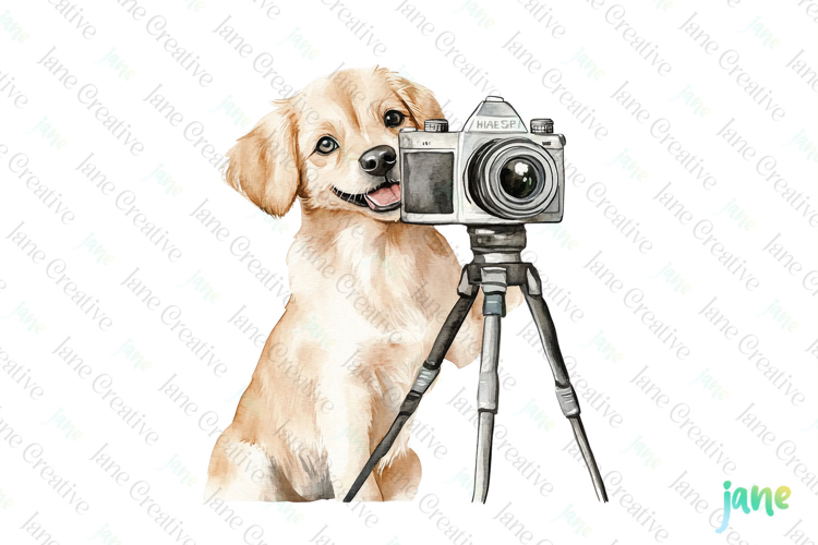 Dog Watercolor Cute Animals Photographer