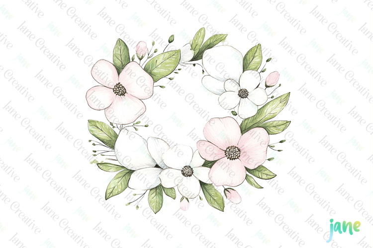 Watercolor Spring Clipart Sublimation