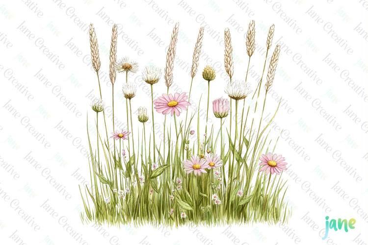 Watercolor Spring Clipart Sublimation