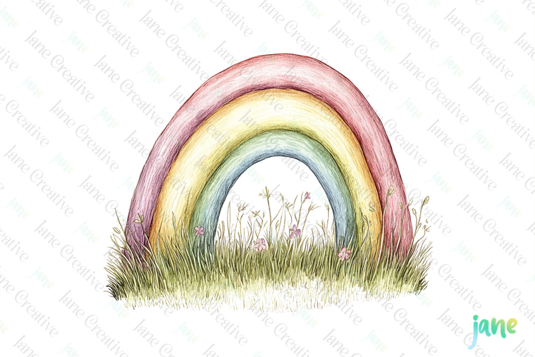 Watercolor Spring Clipart Sublimation