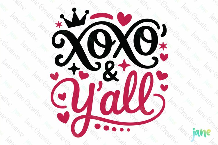 XOXO Yall SVG PNG