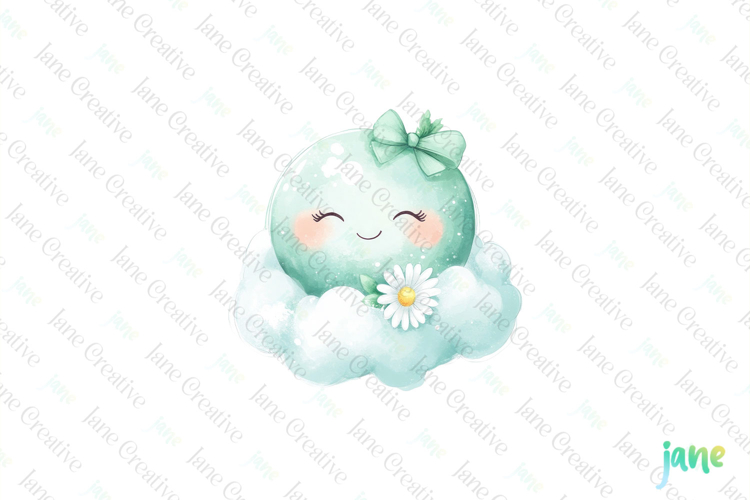 Cute Cloud Clipart Image 23