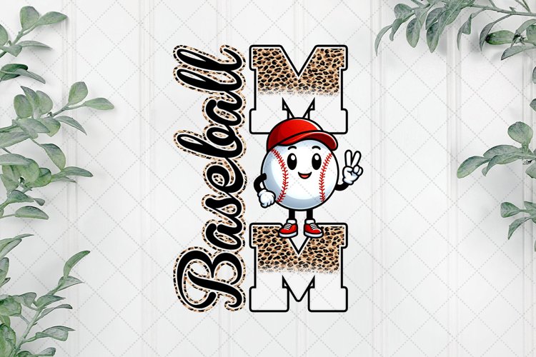 Baseball Mom Sublimation PNG example image 1