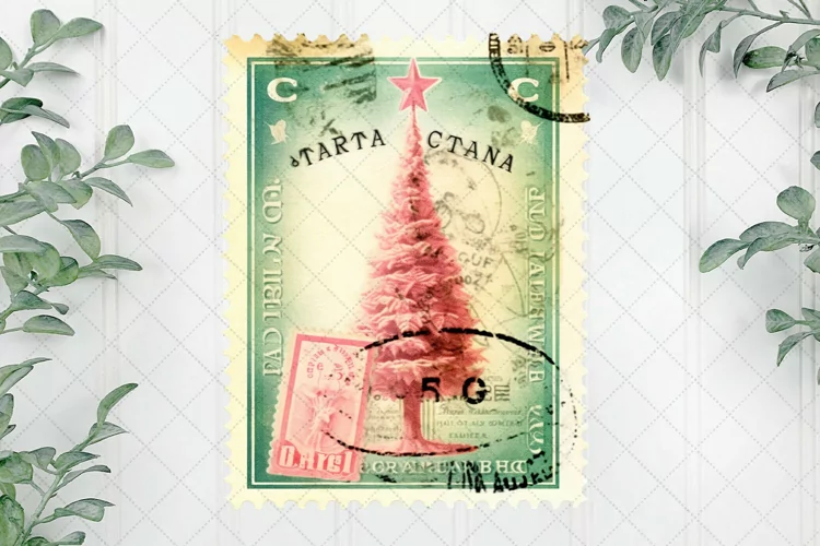 Vintage Christmas Stamps Sublimation