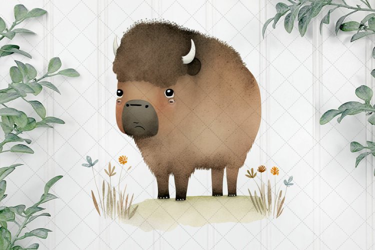 Bison Clipart Image 4