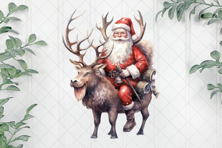 Funny Santa Claus Sublimation Clipart