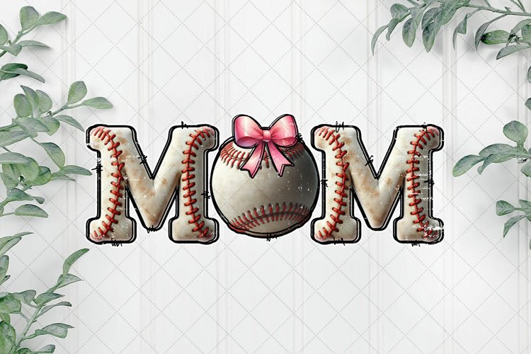 Baseball Mom Sublimation PNG example image 1