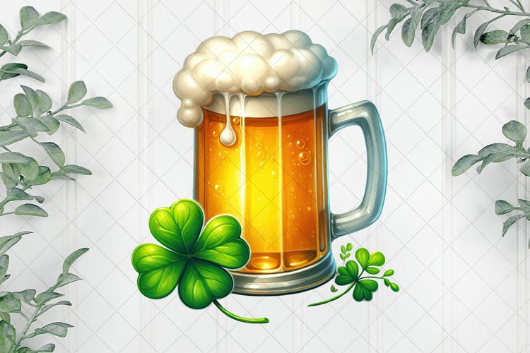 St Patrick's Day Beer Mug Clipart