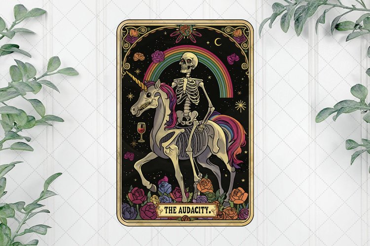 The Audacity Funny Tarot Card example image 1