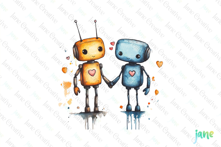 Robo Love PNG Clipart example image 1