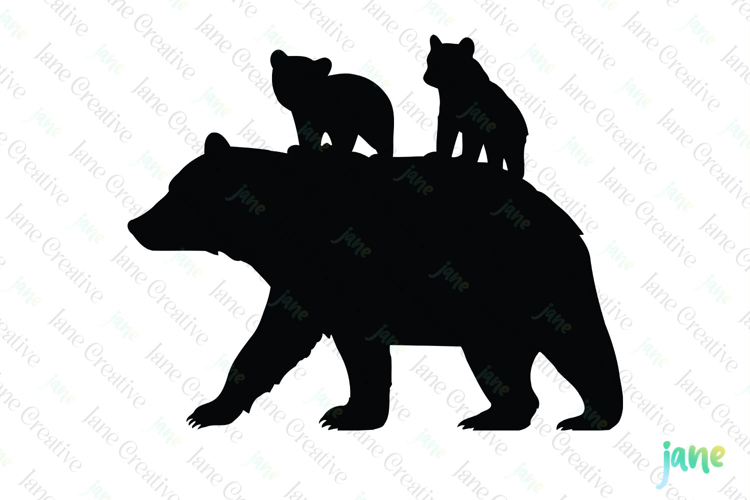 Mama Bear SVG PNG Clipart
