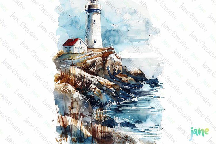 Watercolor Beach Clipart Image 20