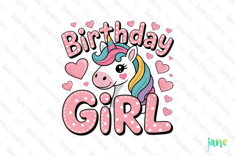 Birthday Girl Sublimation