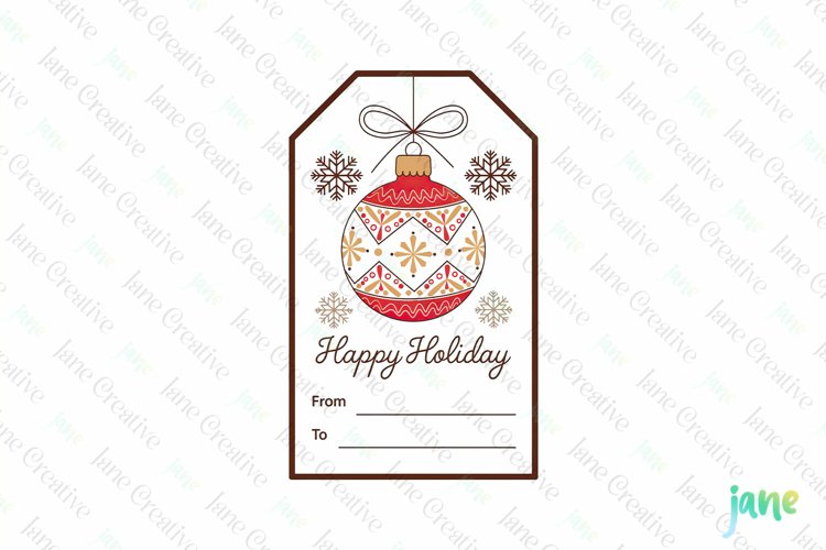Gift Tag Clipart Image 7
