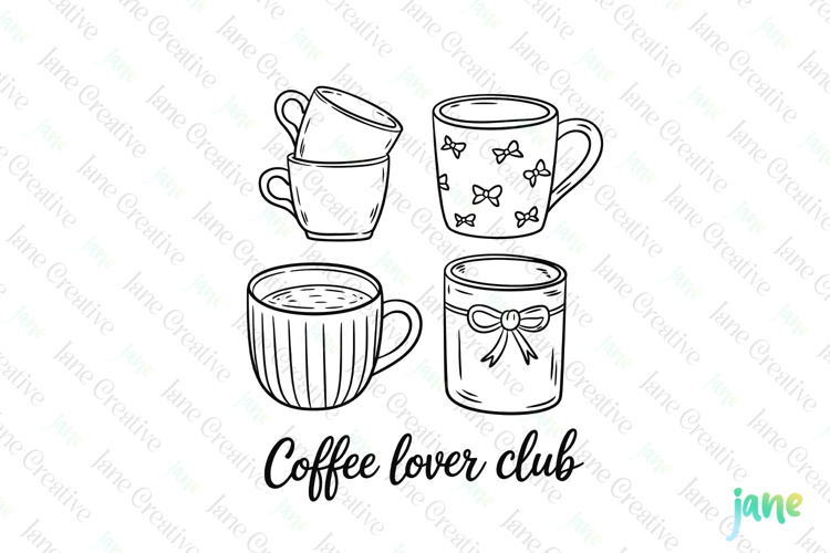 Coffee Lover Club-Retro Coffee SVG Sublimation