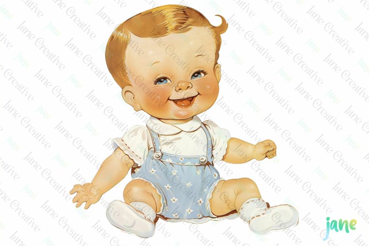 Cute Little Baby Sublimation Clipart