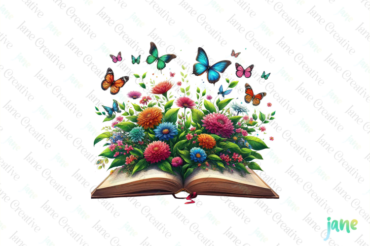 Watercolor Book Clipart Image 5