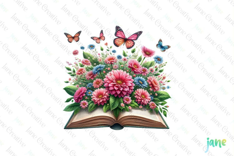 Watercolor Book Clipart Image 20